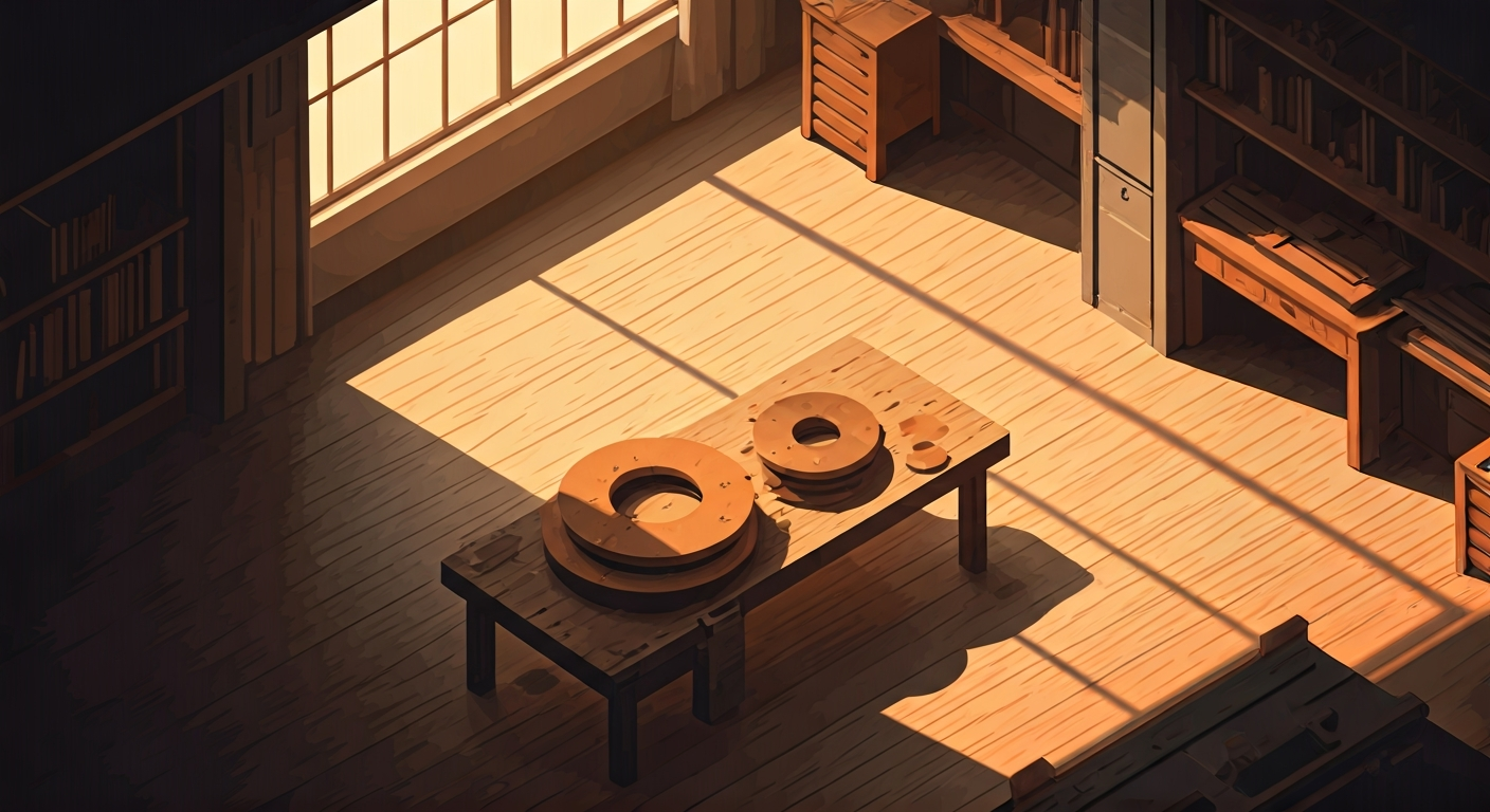 A large grid of neatly arranged squares each showing a different pattern, some illuminated and some dark, suggesting taxonomy and classification — premium flat editorial illustration