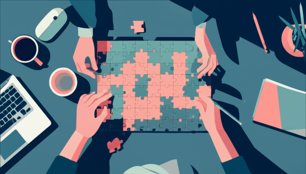 A person meticulously organizing their workspace with neatly stacked folders and a clear desk, symbolizing orderliness and diligence